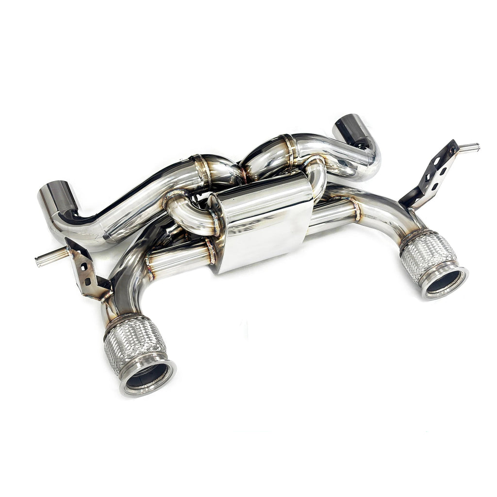 Lamborghini huracan EVO/STO Stainless Steel Catback Valved X-Pipe Exhaust w/ Muffler