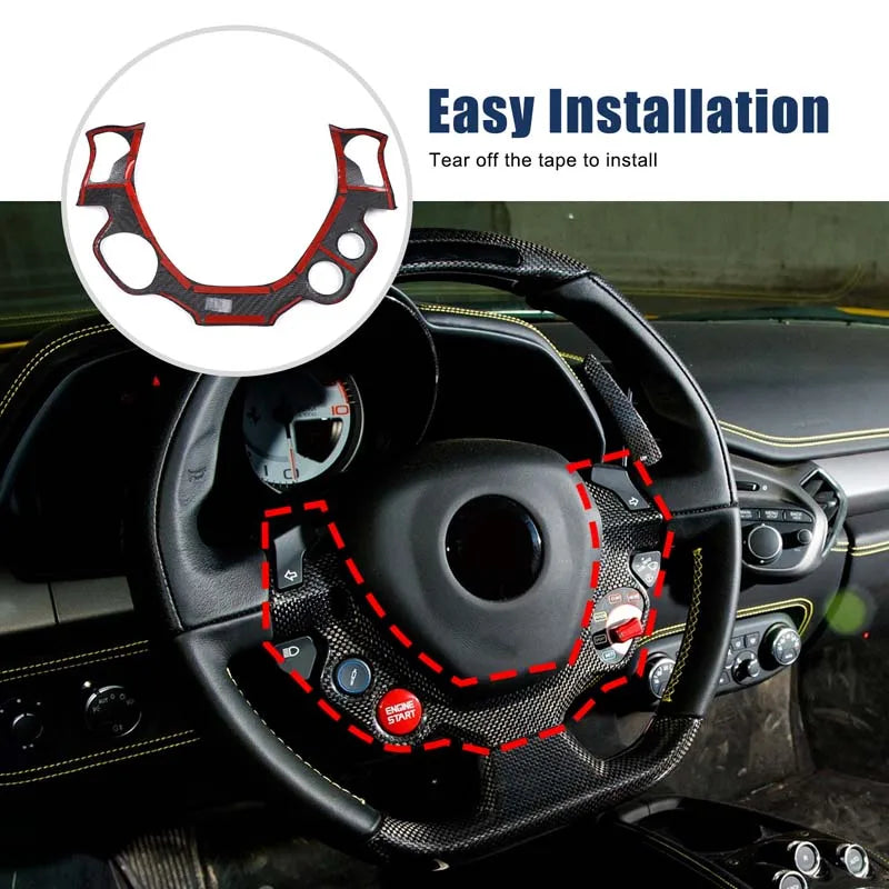 FERRARI 458 Carbon Fiber Steering Wheel Trim