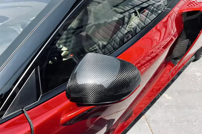 McLaren 570S/600LT/720S ﻿Dry Carbon Fiber Oem Style Mirror Caps
