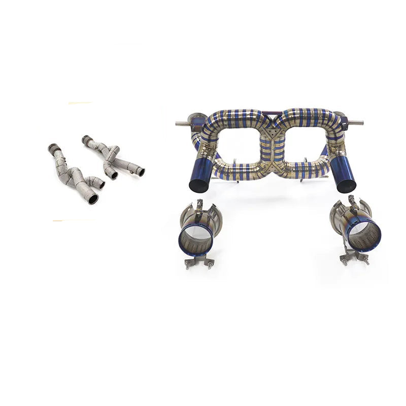 Lamborghini SVJ Titanium RYFT Style Catback Exhaust System w/ Tips