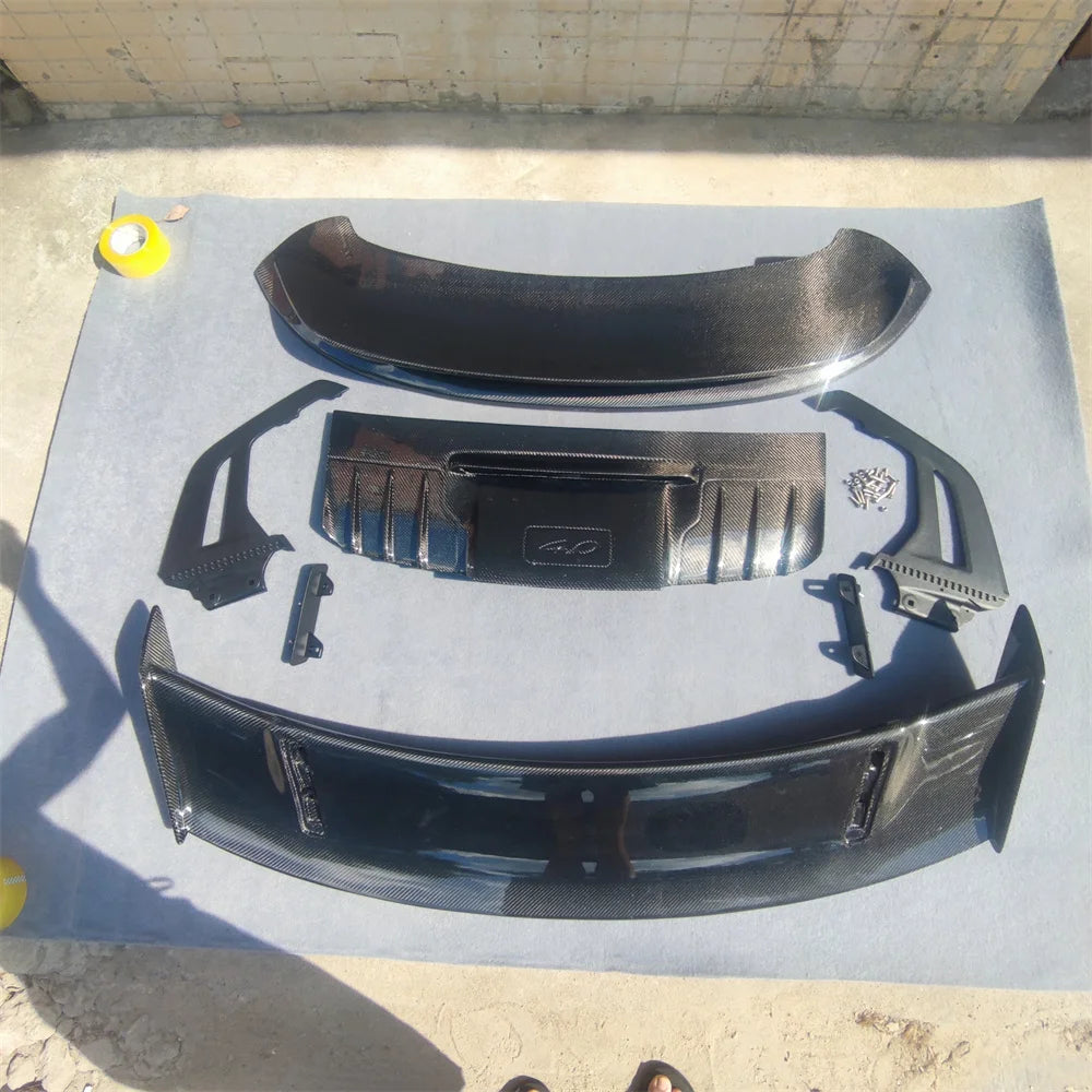 Porsche 992 GT3 Style Carbon Fiber Wing w/ Decklid & Duck Tail