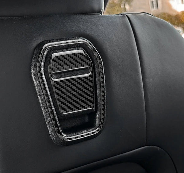 Ford S650 Mustang Soft Carbon Fiber Rear Seat Handle Trim