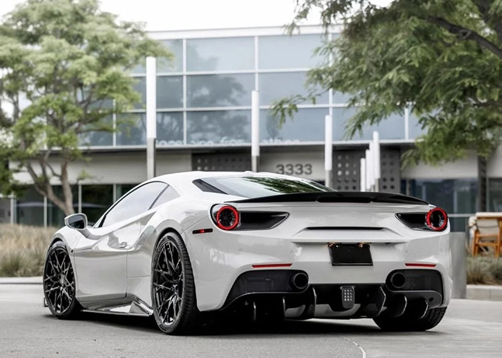 Ferrari 488 Carbon Fiber V Style Tail Wing