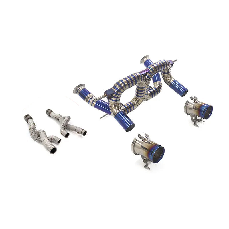 Lamborghini SVJ Titanium RYFT Style Catback Exhaust System w/ Tips