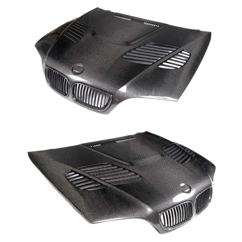 BMW E46 Carbon Fiber GTR Style Hood