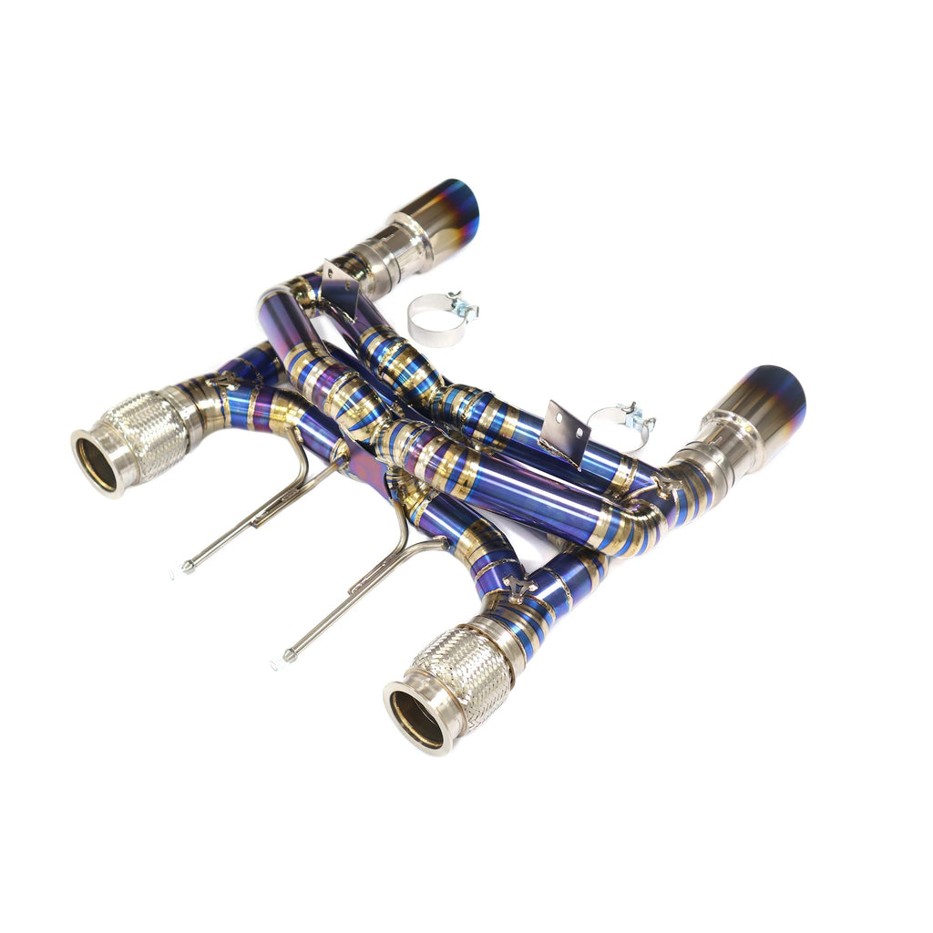 McLaren 720S Titanium Dual X-Pipe Catback Exhaust System