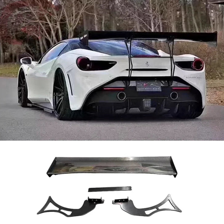 Ferrari 458/488 Carbon Fiber Bumper Mounted Race Wing