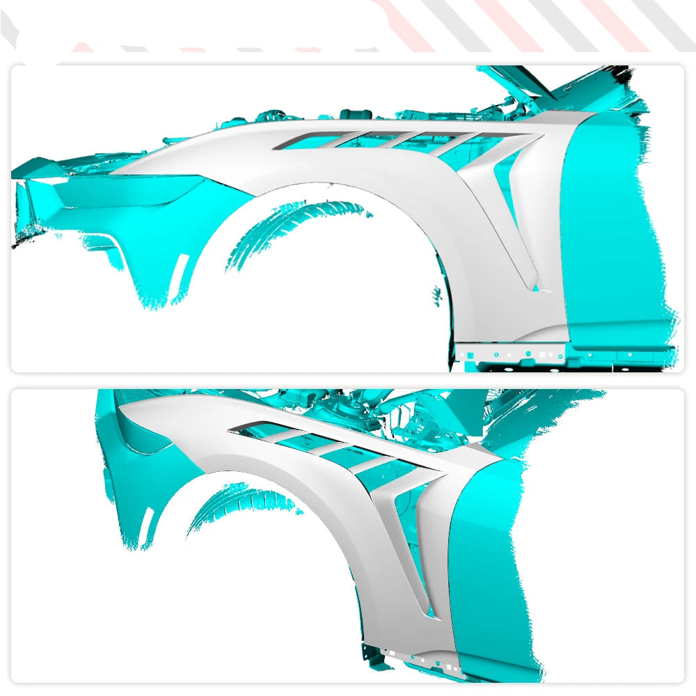 FORD S650 MUSTANG Carbon Fiber GTD Style Fenders