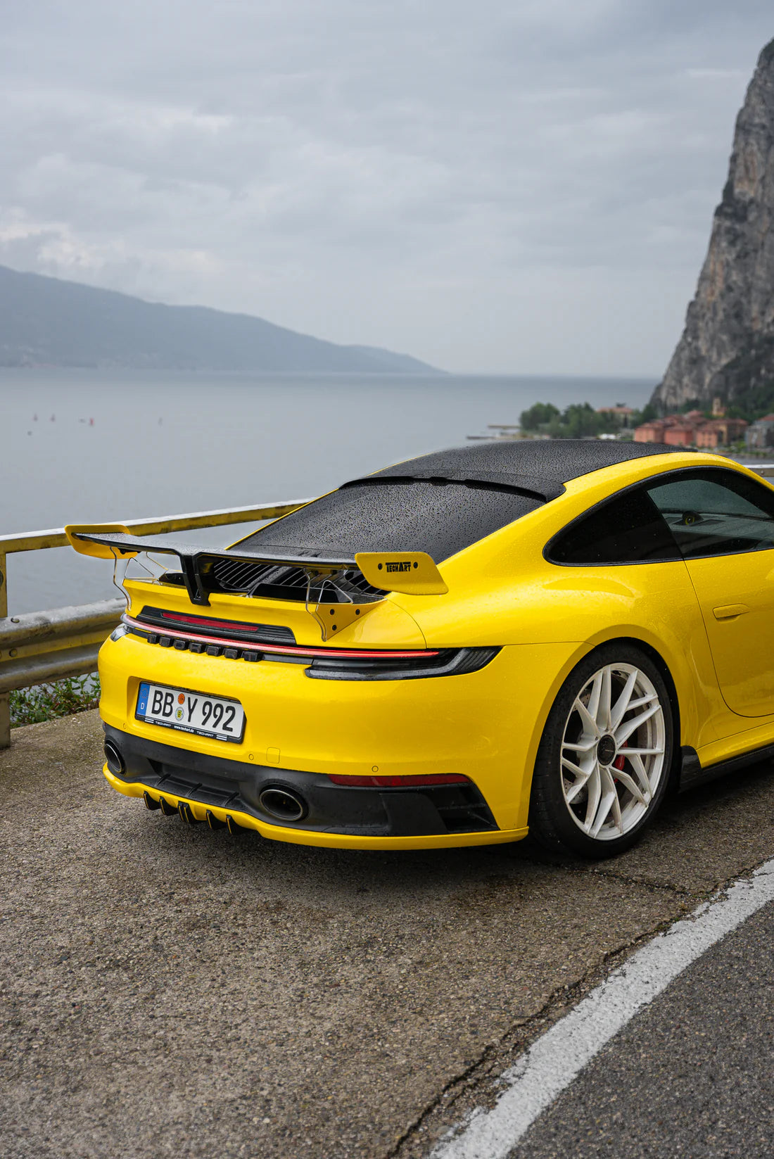 PORSCHE 911 Partial Carbon Fiber TechArt Style Wing