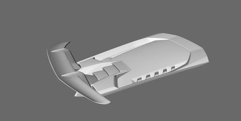 LAMBORGHINI HURACAN Forged Carbon Fiber Rear Hood & Wing