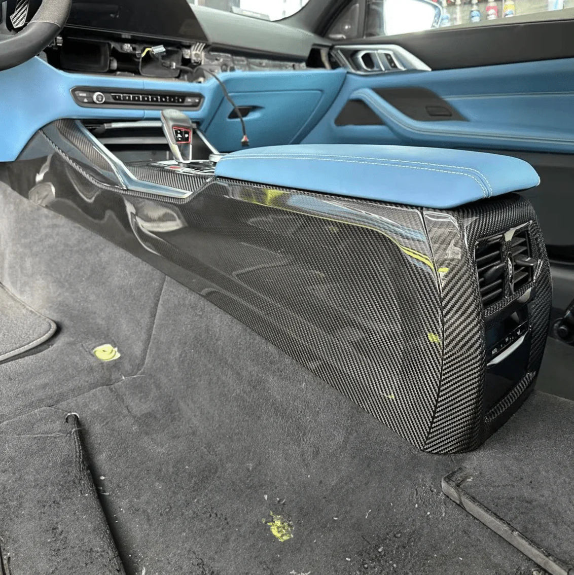 BMW G80/G82 Carbon Fiber Full Center Console Cover