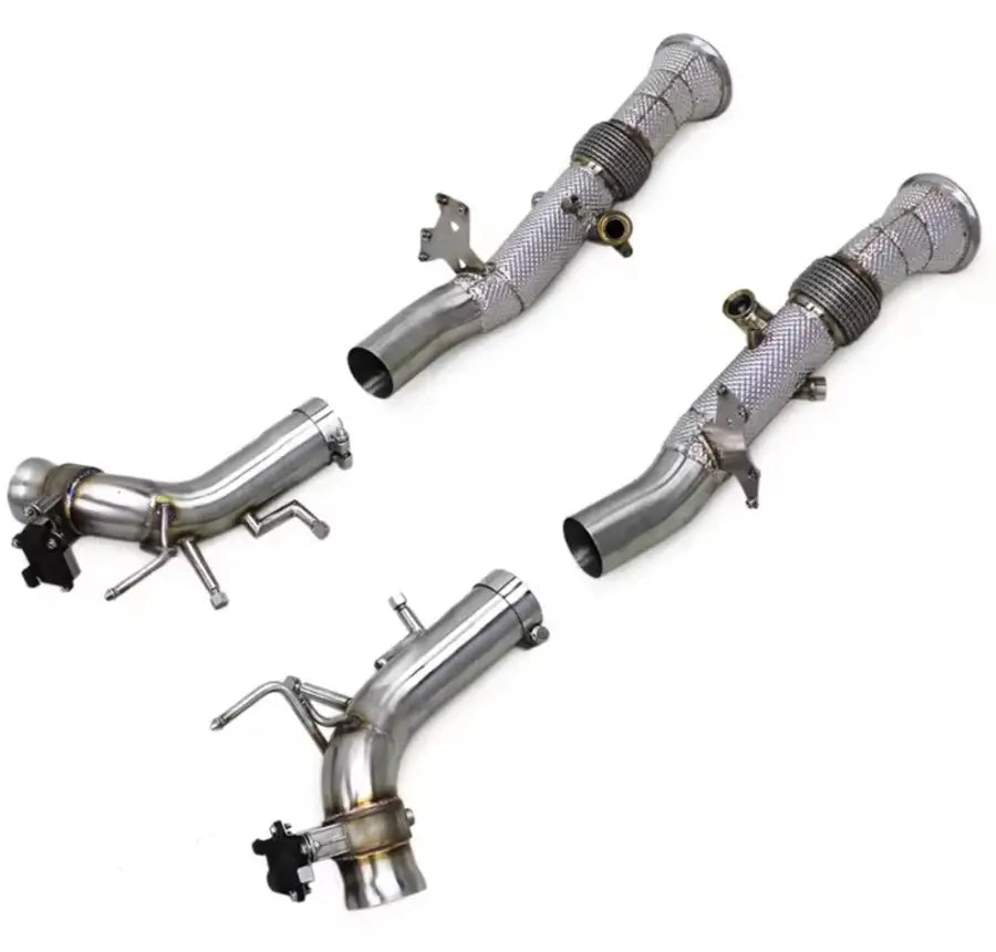 Ferrari 296 Free Flow Axel Back Downpipes