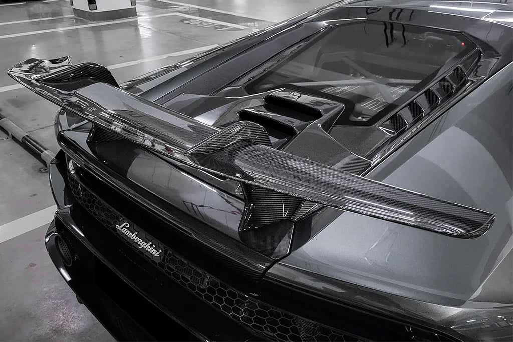 LAMBORGHINI HURACAN Forged Carbon Fiber Rear Hood & Wing