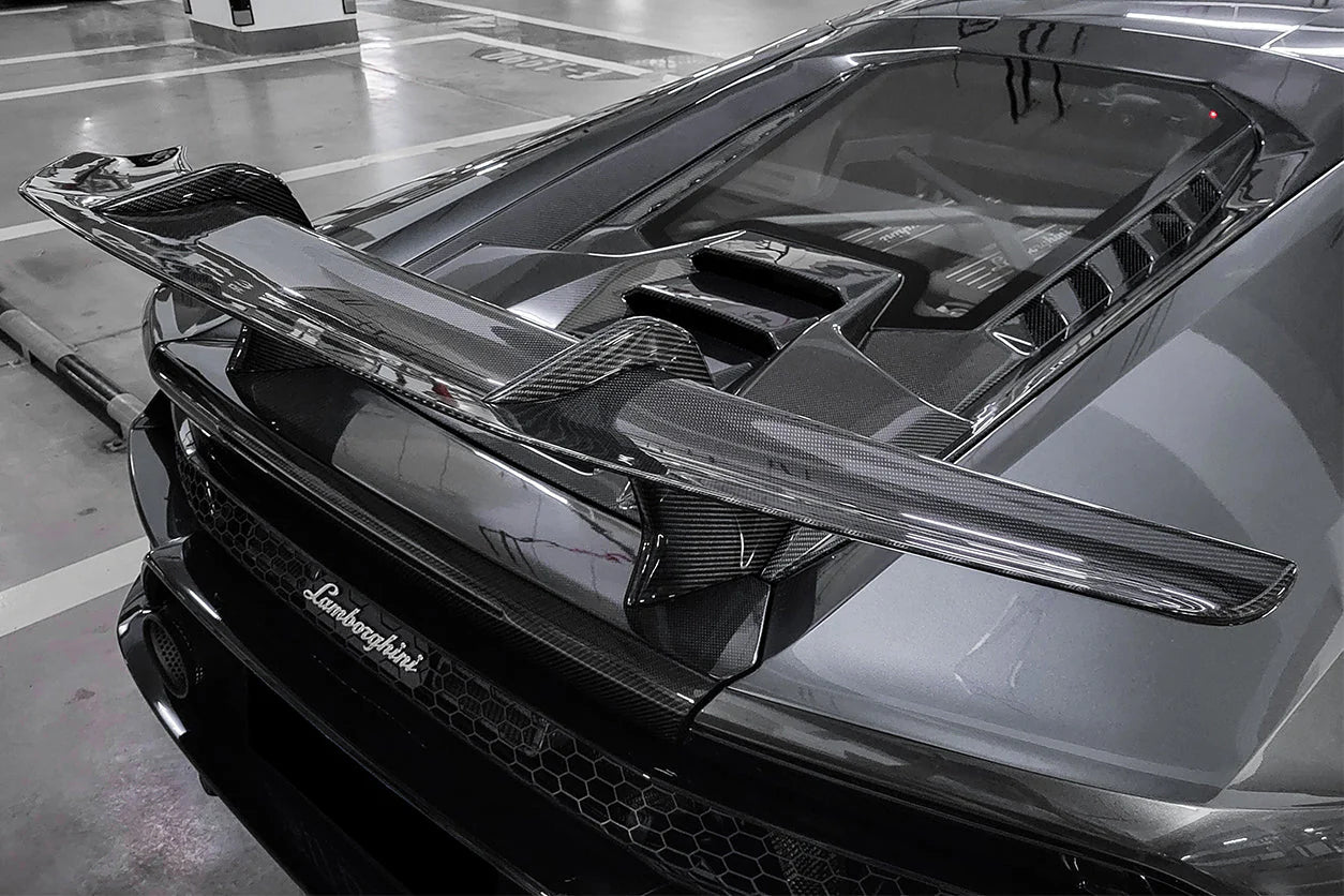 LAMBORGHINI HURACAN Forged Carbon Fiber Rear Hood & Wing