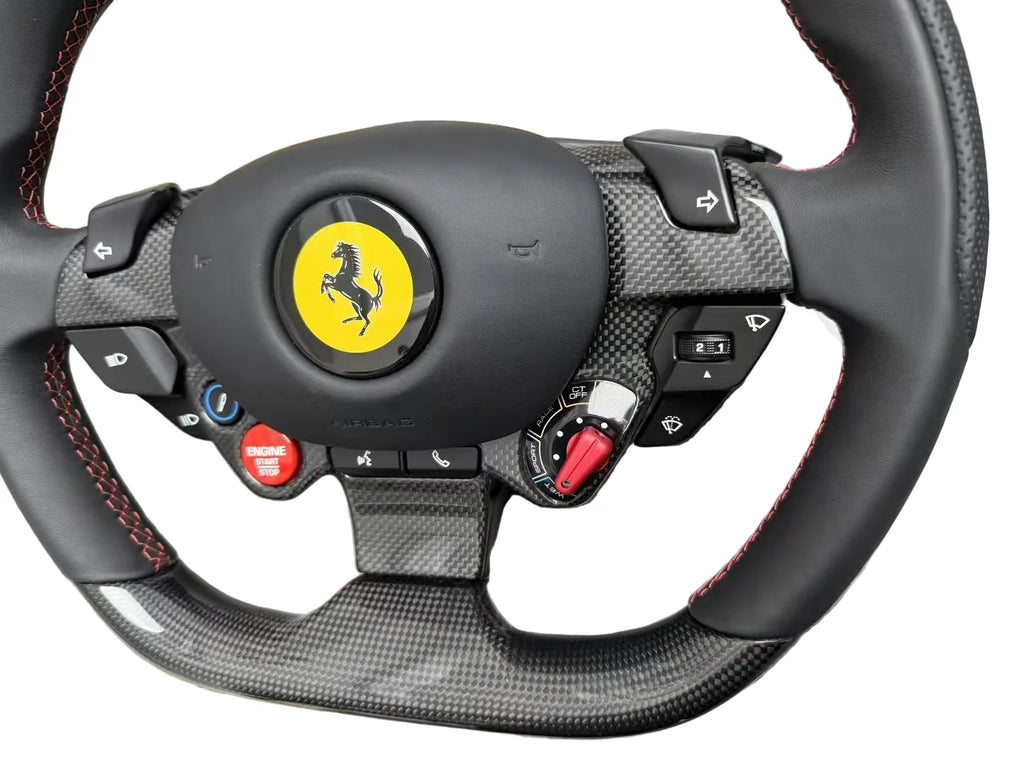 Ferrari 458/488/F8/812 Carbon Fiber LED Steering Wheel
