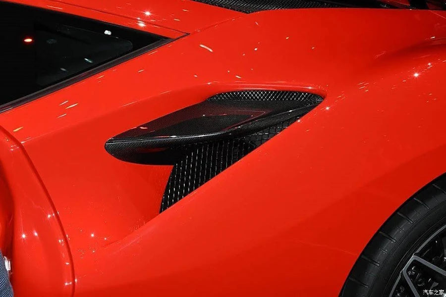 ferrari F8 carbon Fiber Side Air Vent Trim